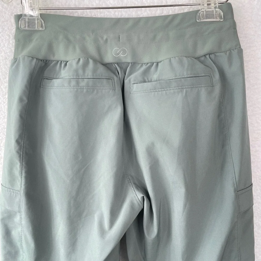 Calia Womens Sage Green Cargo Jogger Pants Size Small Lightweight Stretch Hiking - Picture 5 of 9